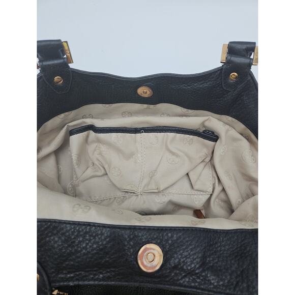 TORY BURCH Dakota Shoulder Bag Hobo Satchel Magnetic Fringe 22 x 17 - Picture 15 of 16